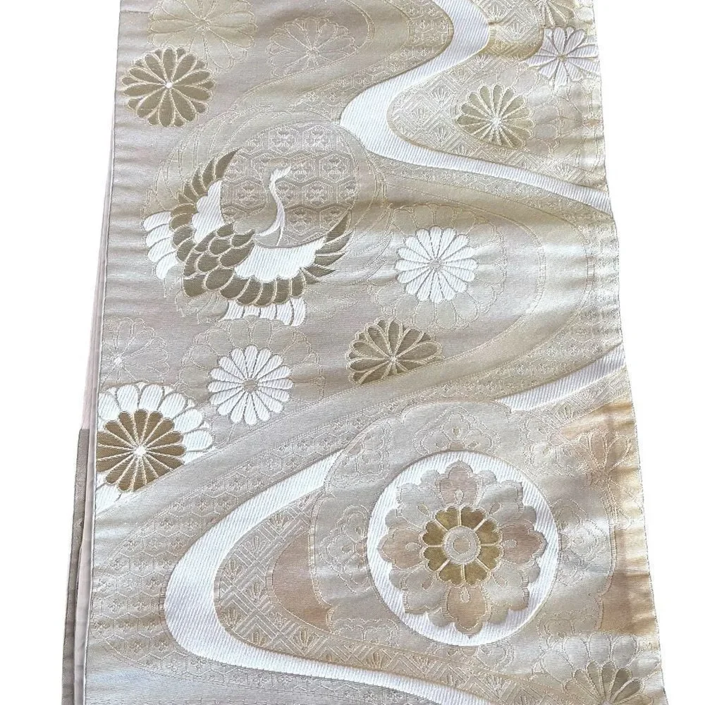 Japanese Kimono Fukuro Obi Sash Belt